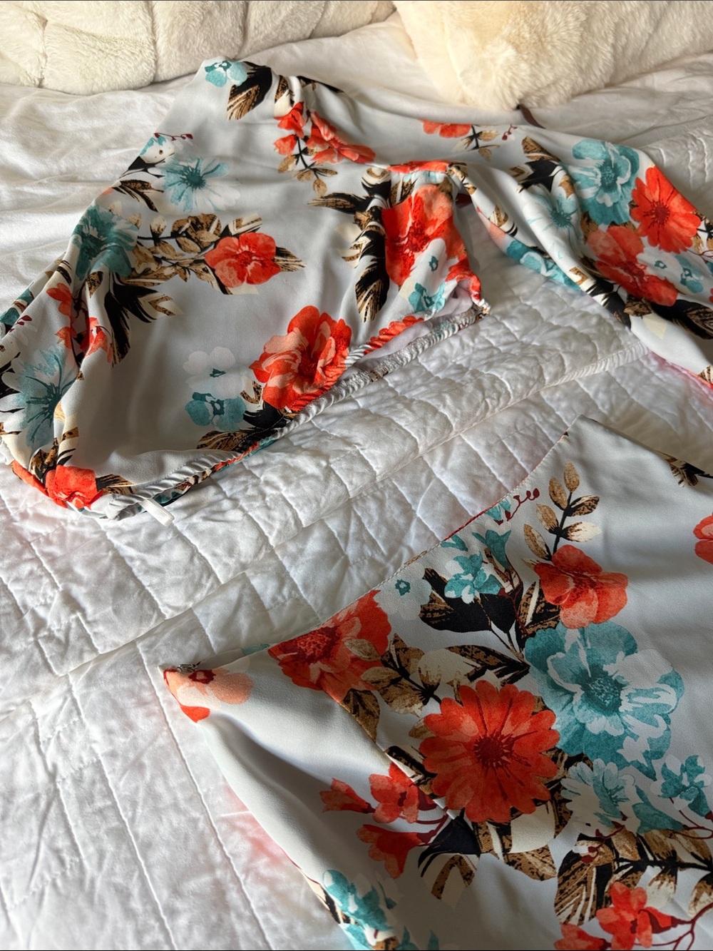 Floral One-Shoulder High-Low Two-Piece Set - Picture 5 of 10